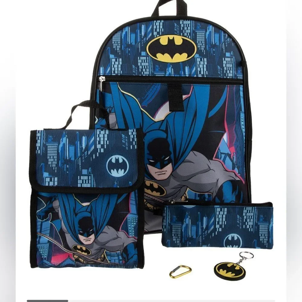 Batman 5 piece backpack set‎
